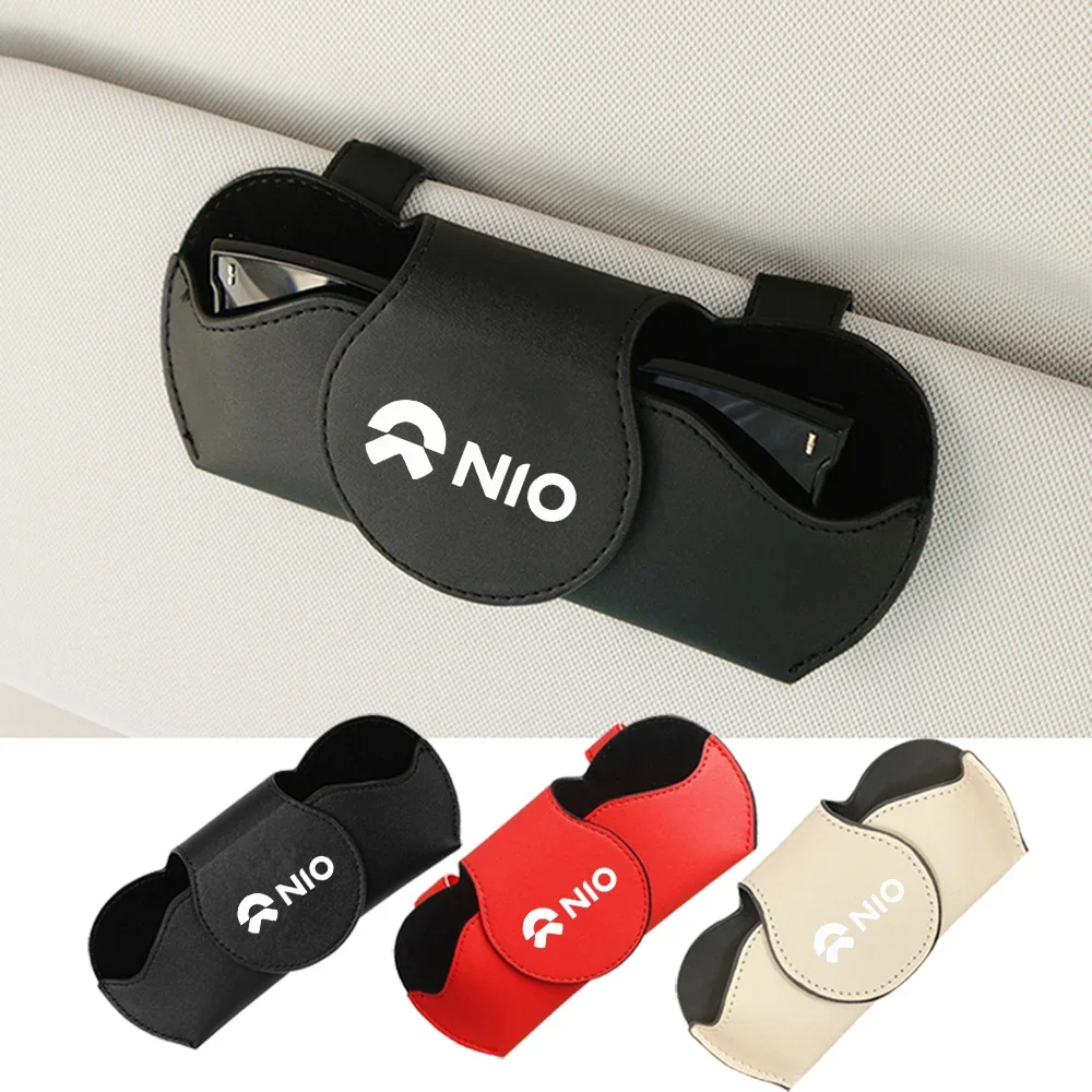 

Car Glasses Case Auto Sun Visor Glasses Holder Sunglasses Clip Card Ticket Holder for NIO ET5 ES6 NIO ES8 EC6 ET7