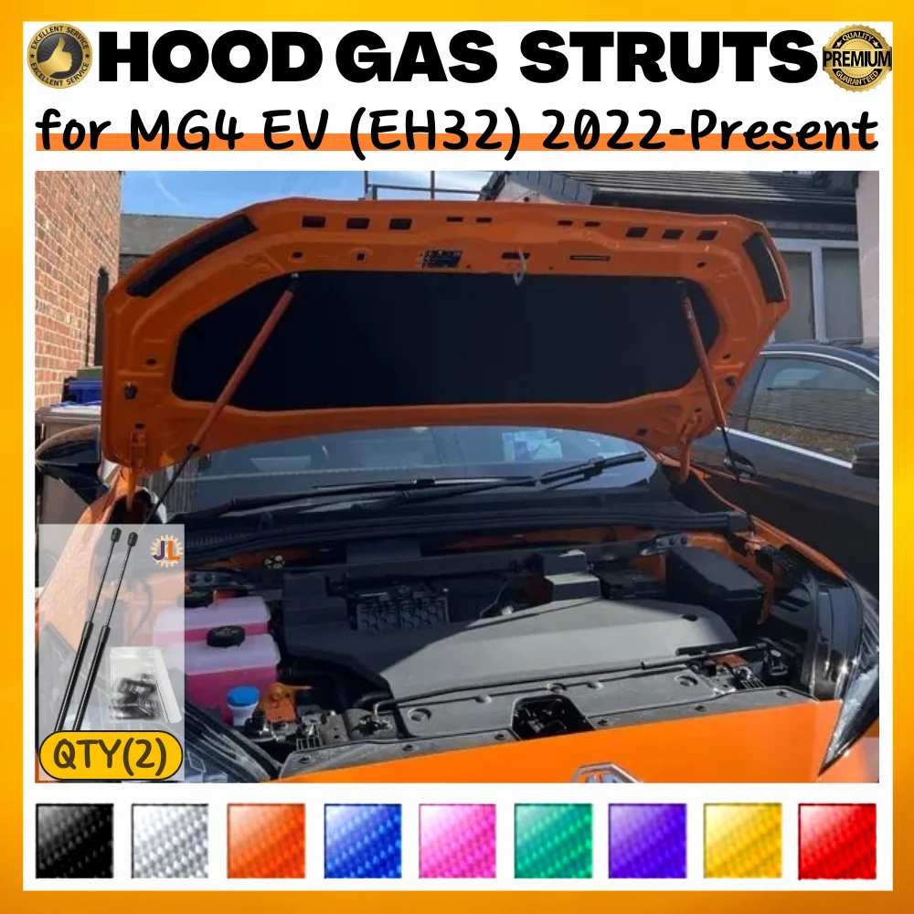 

Qty(2) Hood Struts for MG4 EV (EH32) 2022-Present MG Mulan Front Bonnet Modify Gas Springs Shock Absorber Lift Supports Dampers