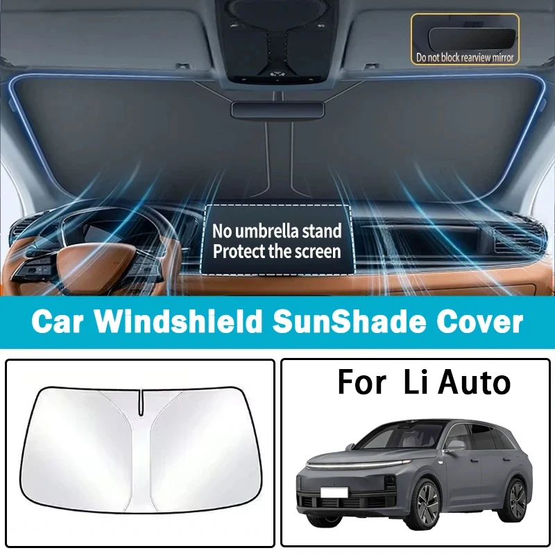 

Suitable for ideal L6/L7/L8/L9/ONE/MEGA car sunshade sunscreen sunscreen insulation front windshield parasol