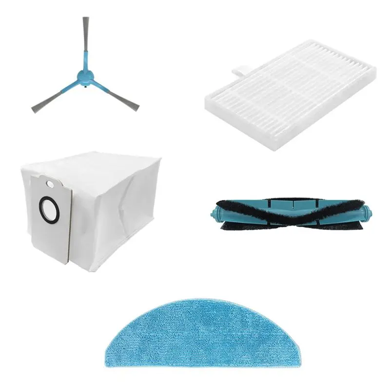 A21Q -For Conga 7490 Vacuum Accessories Replacement Parts Main Brush Side Brush HEPA Filter Mop Cloth Dust Bag