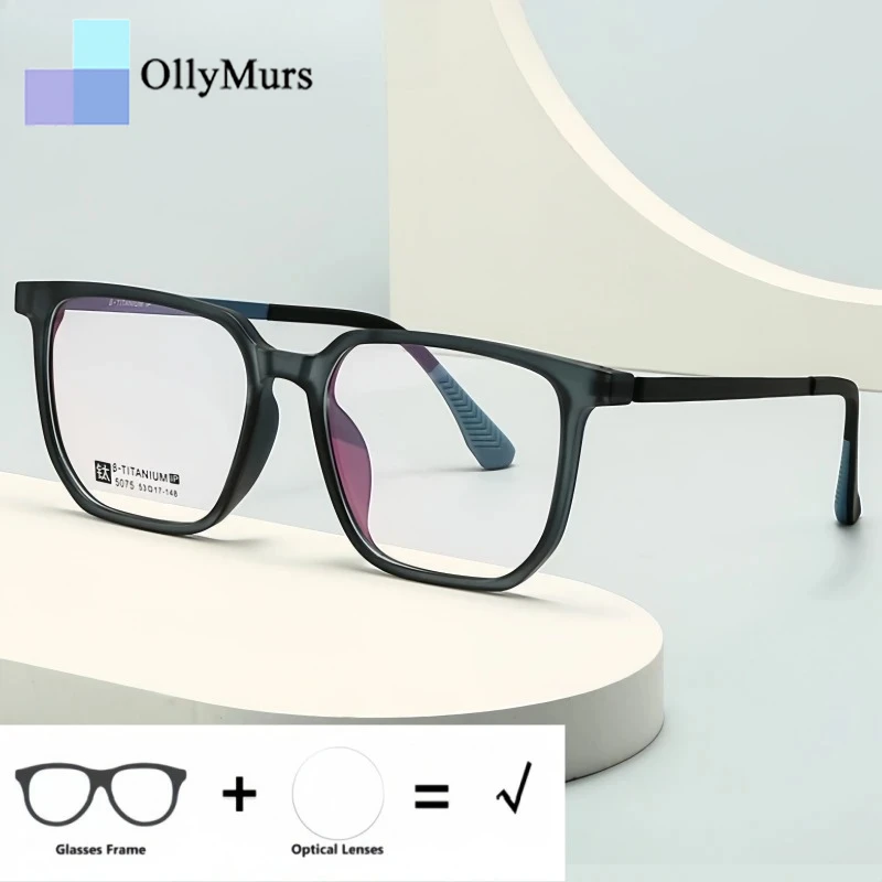 

OLLYMURS Men and Women Optical Prescription Glasses Ultra-light Myopia Hyperopia Progressive UV Protection Photochromic Eyewear