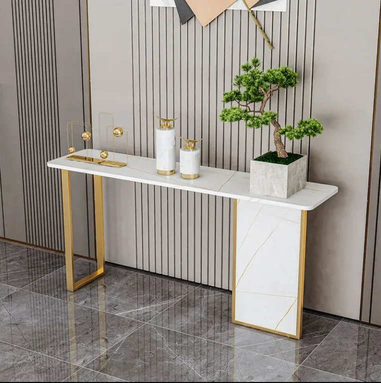 

Living Room Furniture Entrance Table Corridor Console Corridor Marble Luxury Gold Console Table Modern Console Table