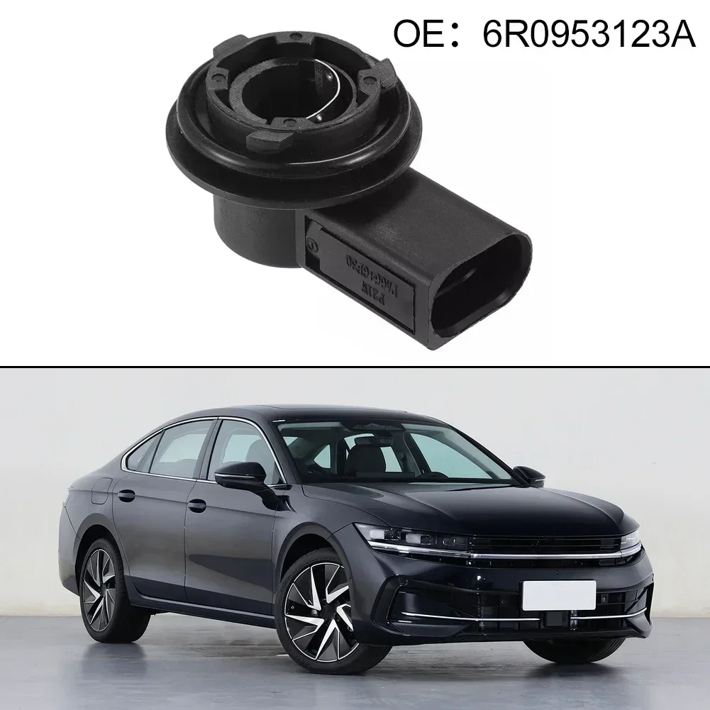 Car Light  Bulb Lamp Holder Socket Accessories 6R0953123A For Golf Black ABS Daytime Running Light Bulb Holder Accessories