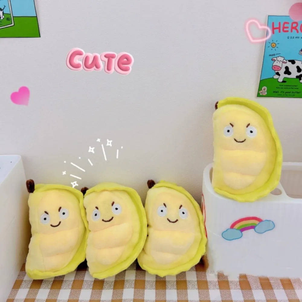 Durian Durian-Porte-clés en peluche pour adultes, porte-clés créatif, porte-clés en peluche, fruit kiwi, pendentif beurre