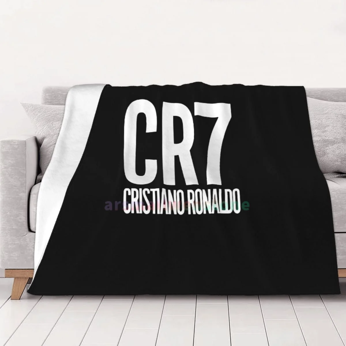 

Cristiano Ronaldo CR7 Flannel Fleece Blanket Soft Warm Lightweight Cozy Anti-Pilling Fuzzy Throw Blankets for Couch Bed Sofa