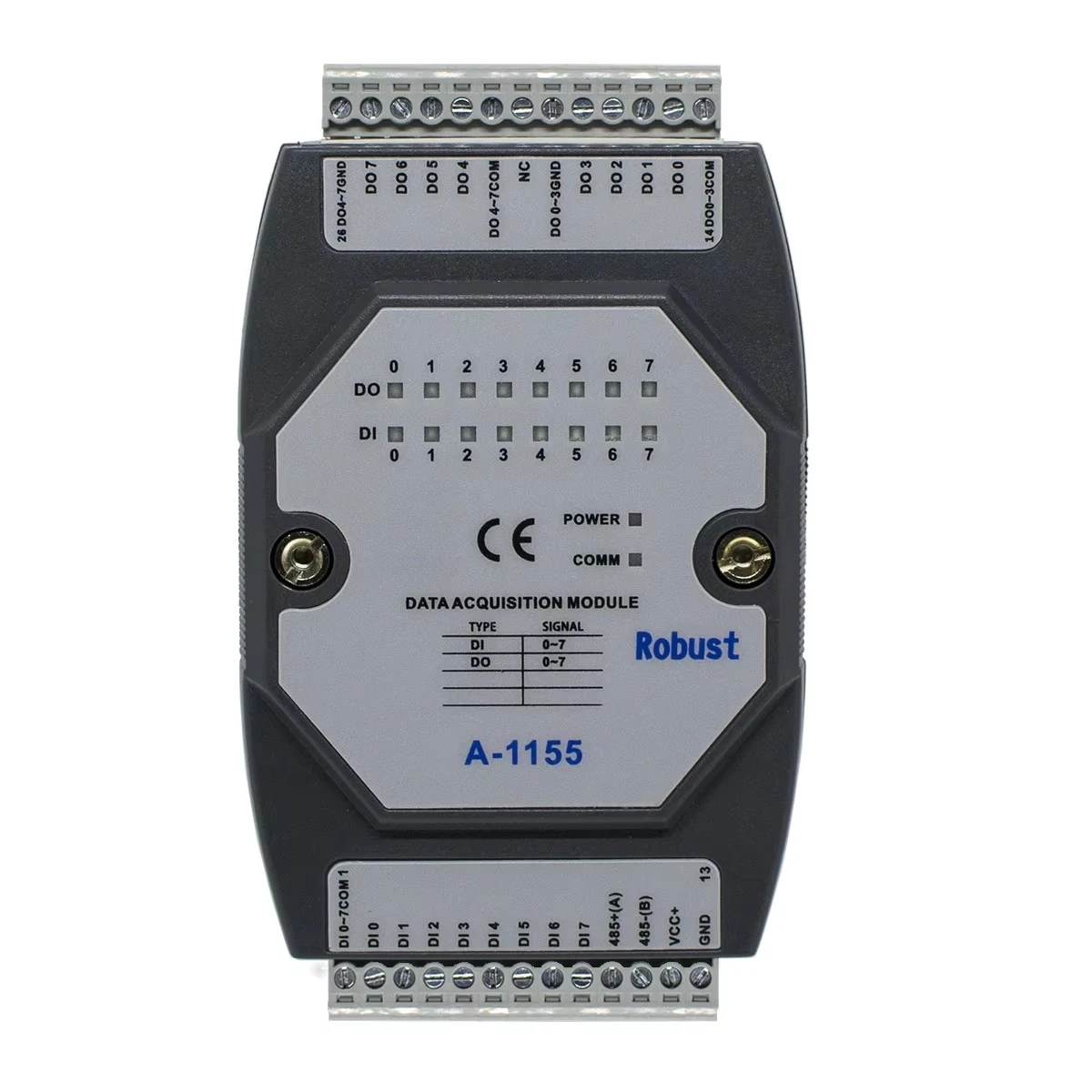 Industrial Full Isolation 8DI/8DO RS-485 Digital I/O Remote Module