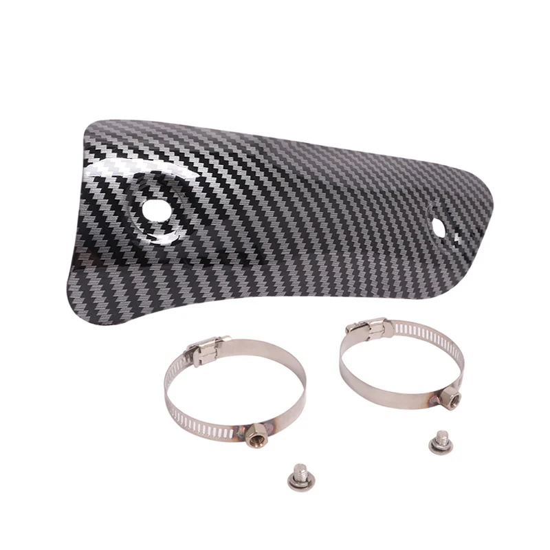 Universal Motorcycle Exhaust Link Pipe Escape Heat Shield Cover Insulation Anti-Scald For Z900 NC700 Z650 MT07 ATV Scooter Bike