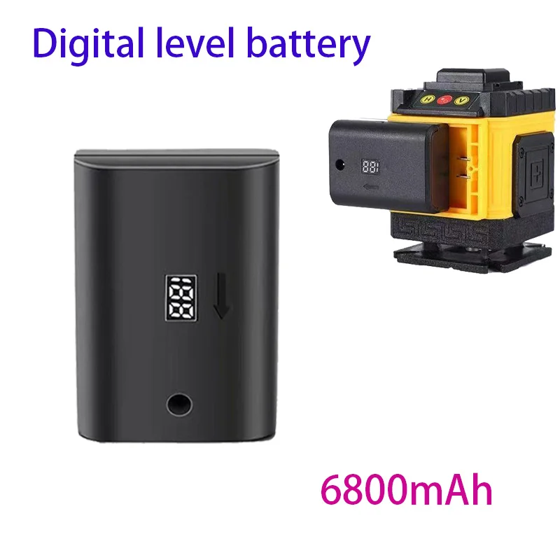 Durable 6800mah Chargeable high power battery Laser level 360 building tools for levelling 3D 12 line powerful green laser level