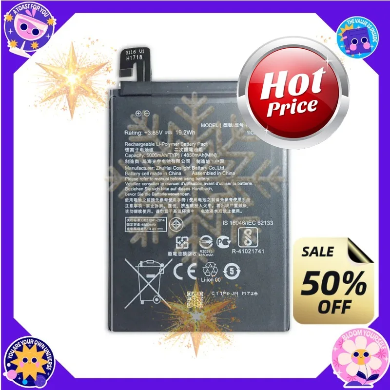 SWZY 3.85V 4850mAh C11P1612 Mobile Phone Batteries for Asus ZE553KL ZenFone 3 Zoom  Z01HDA Z00DD