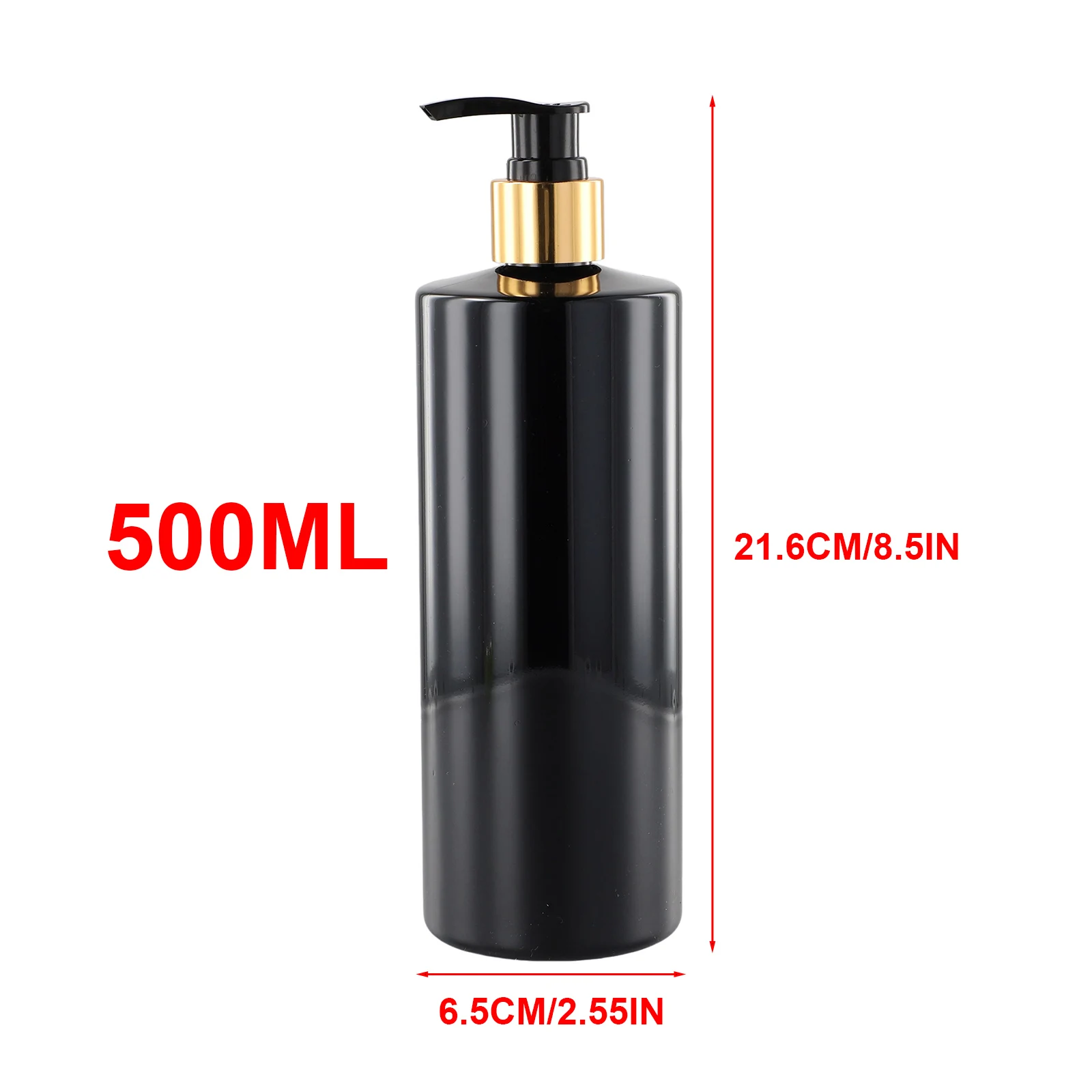 3PCS 500ml PET Empty Refillable Shampoo Lotion Bottles With Pump Dispensers For Gel Soap Dispenser Shampoo Bathroom Hotel Liquid