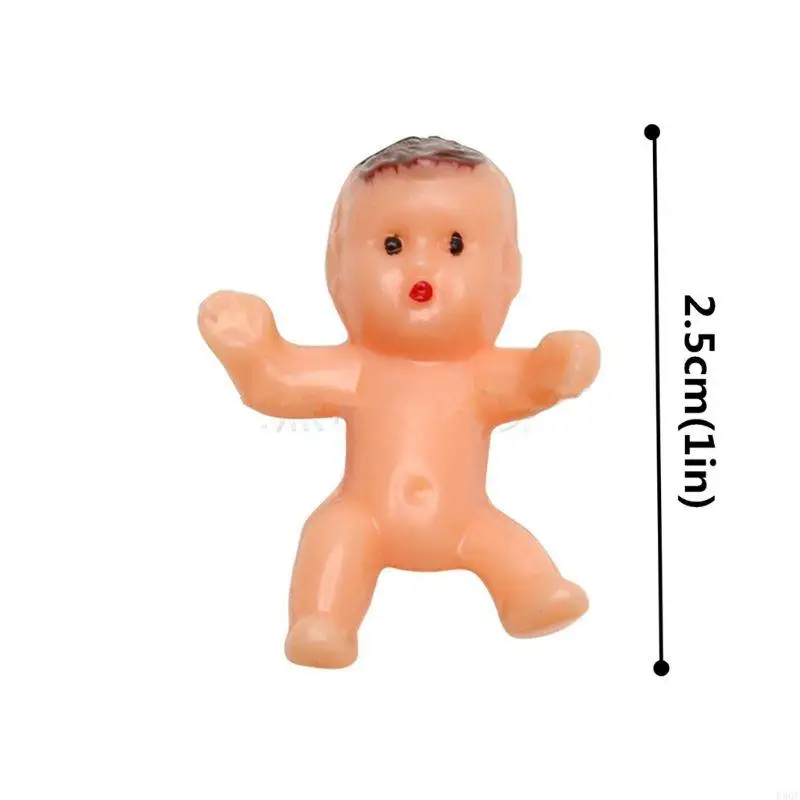 D5QF Lovely Plastic Made Baby Model People Figure Baby Shower for Architecture Layout Scene Decoration Toy for Creative Suppl