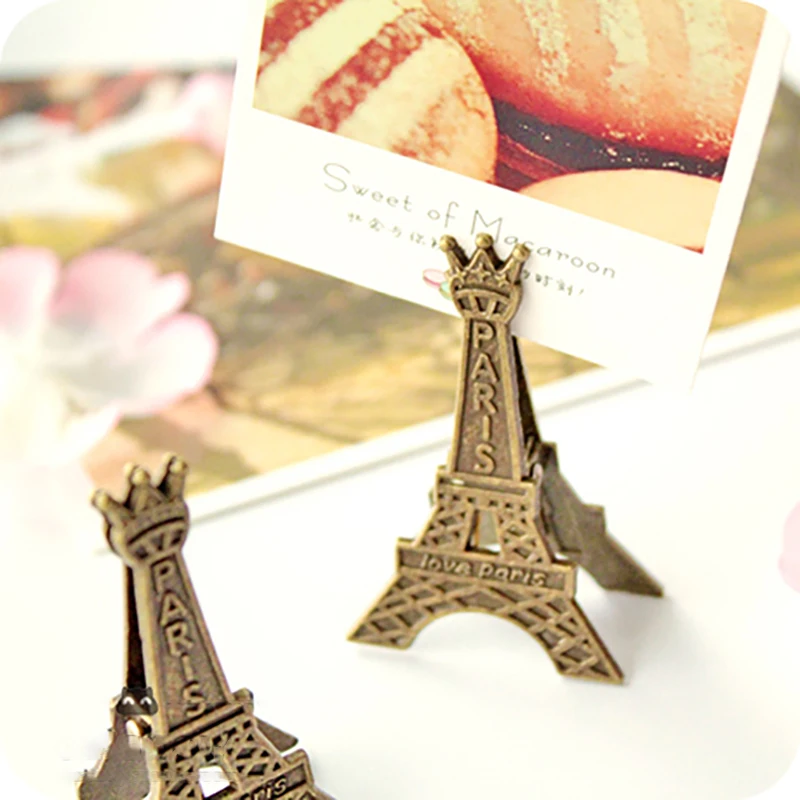 

Creative Eiffel Tower Paris Metal Memo Paper Clip for Photo Paper Decoration School Office Supplies Gift Stationery Decoration