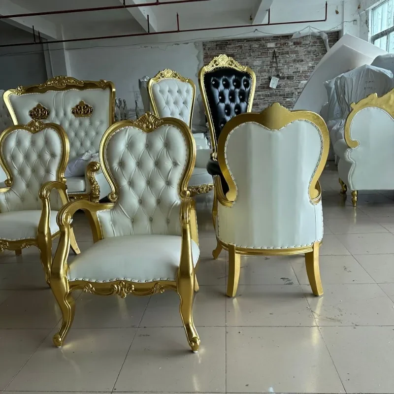 Customized European sofa chair Conference negotiation chair Neoclassical solid wood tiger chair Single sofa Villa clubhouse