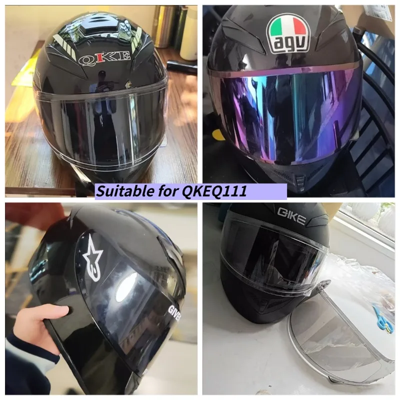 Suitable for QKEQ111Motorcycle Helmet Visor Full Helmet Lens Replacement Windshield Base Accessories