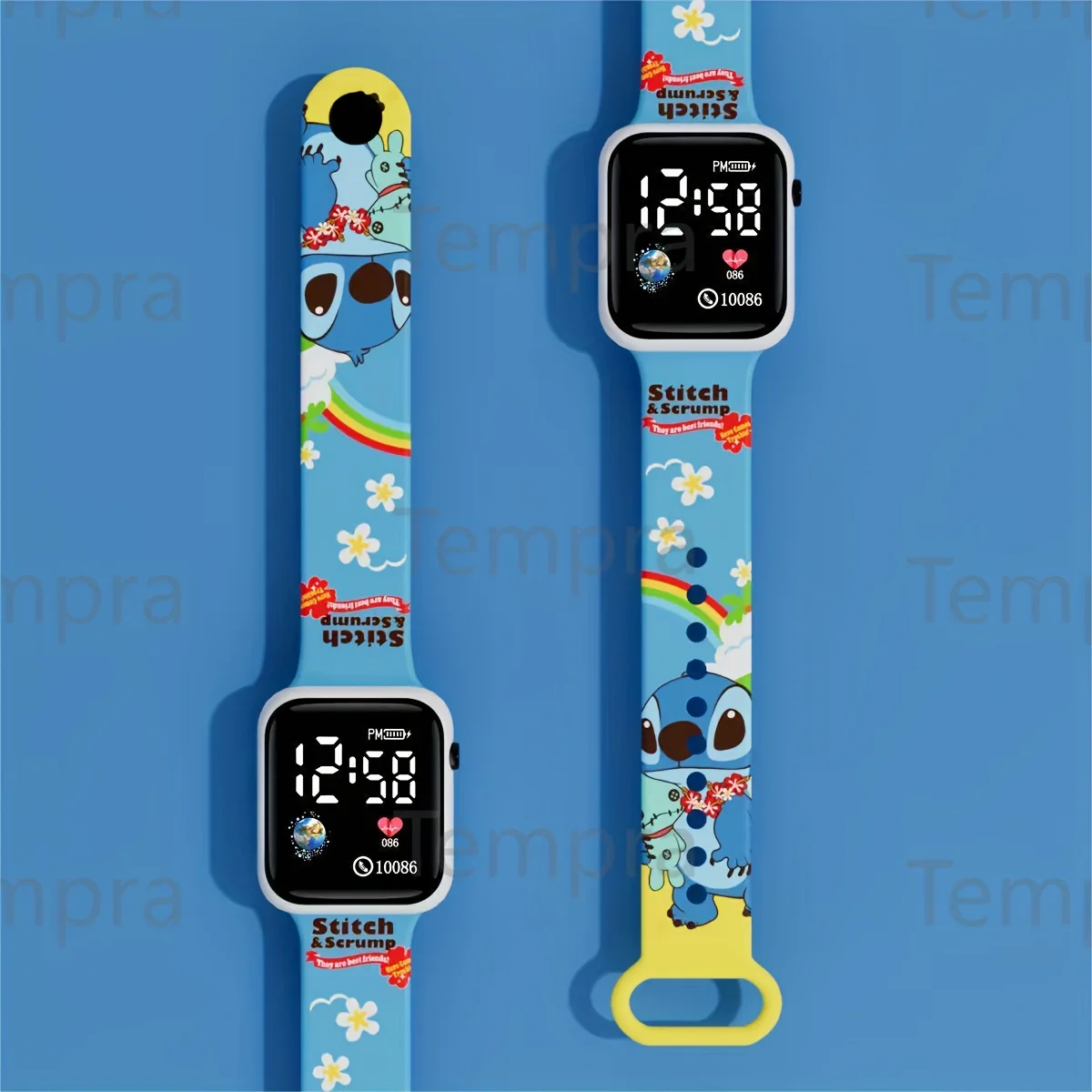 Disney Stitch Touch Screen Watch – Fashionable, Lightweight and Comfortable Wristwatch for Daily Wear or Gift