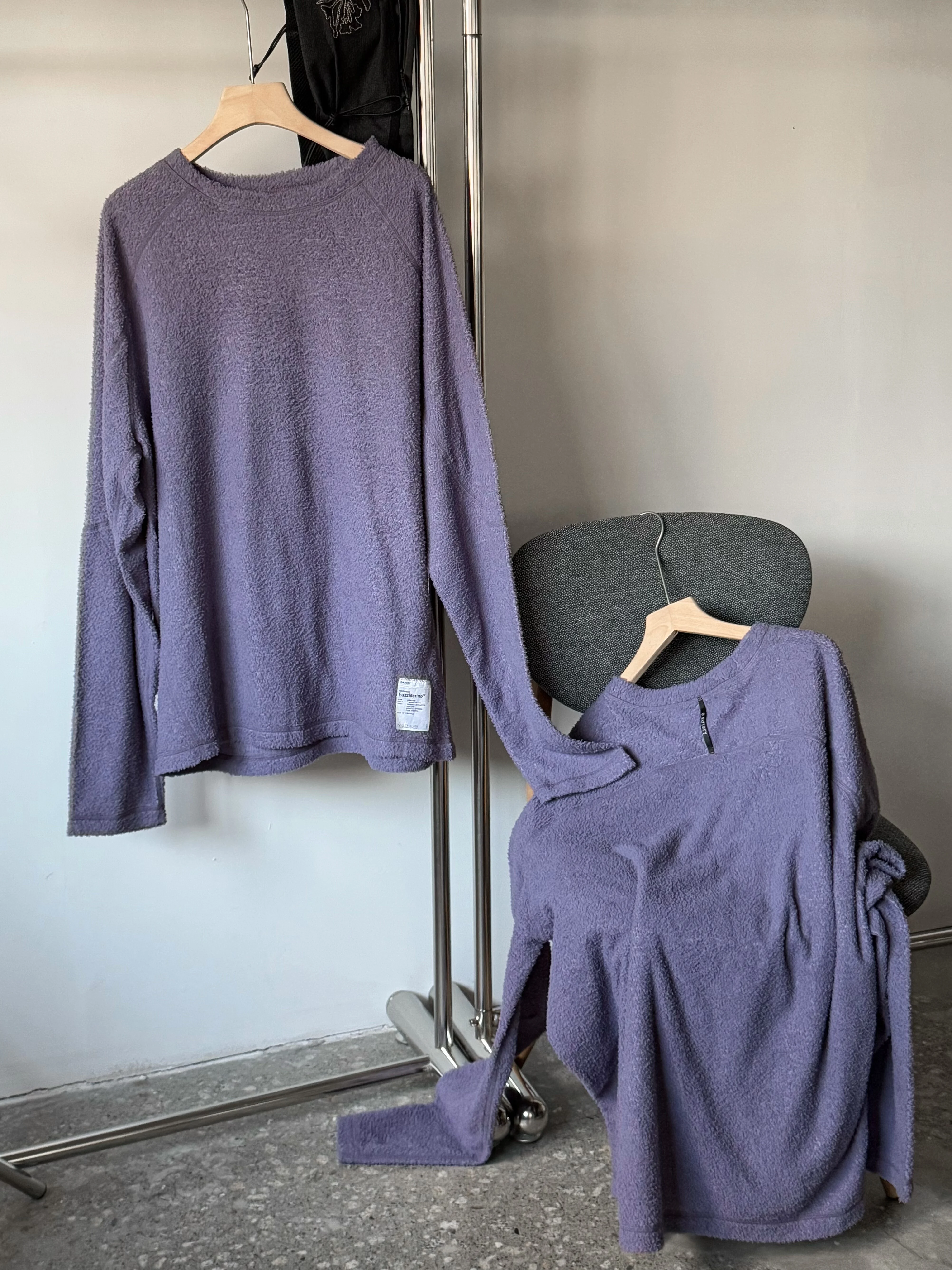 Satisfy running Outdoor Sports Leisure Wool Blended Warm Breathable Elastic Slim Long Sleeve T-Shirt