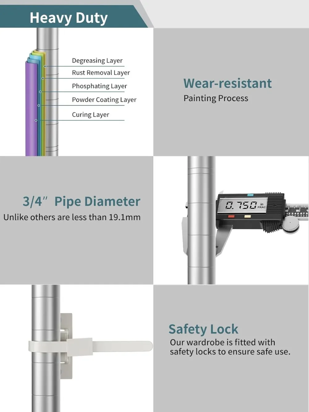 5-poziomowe regały magazynowe do garażu, wytrzymałe regały druciane, metalowe do spiżarni, szafy, kuchni, pralni, łazienki, organizery