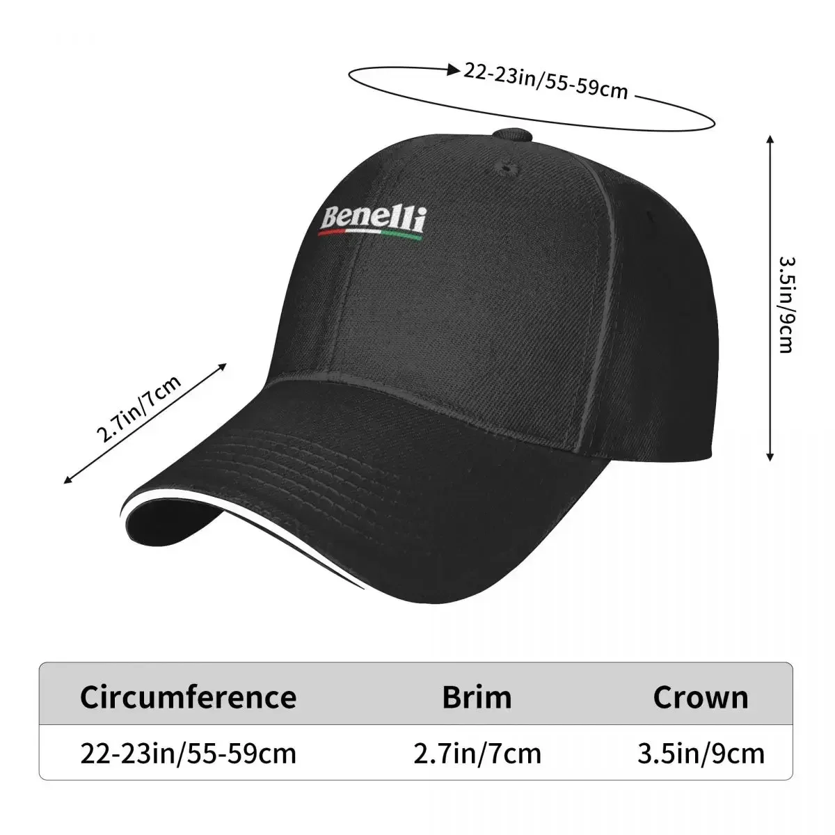 Berretto da Baseball Benelli cappello da Golf Fashion Beach |-F-|