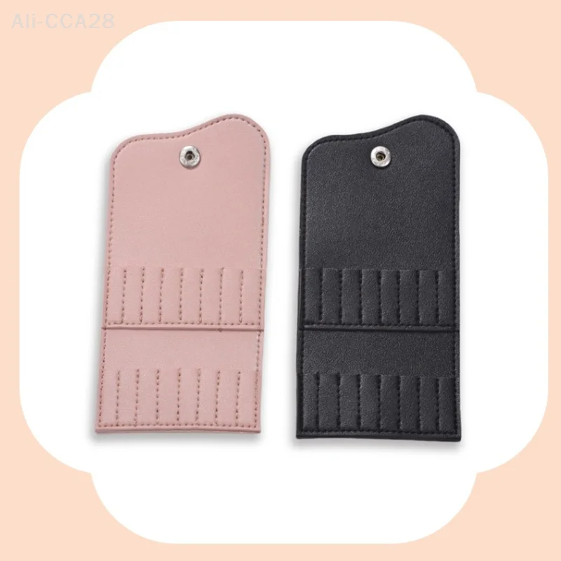 16 posições dobrável prego brocas saco portátil titular diy unhas arte ferramenta de armazenamento macio carteira sacos acessórios manicure