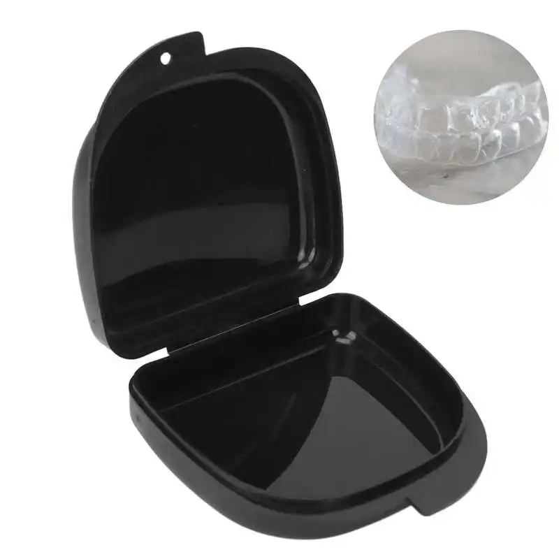 

2Pcs Plastic Dental Storage Box Tooth Guard Container Brace For Teeth Dentist Tool Orthodontic Retainer Box Denture Storage Case