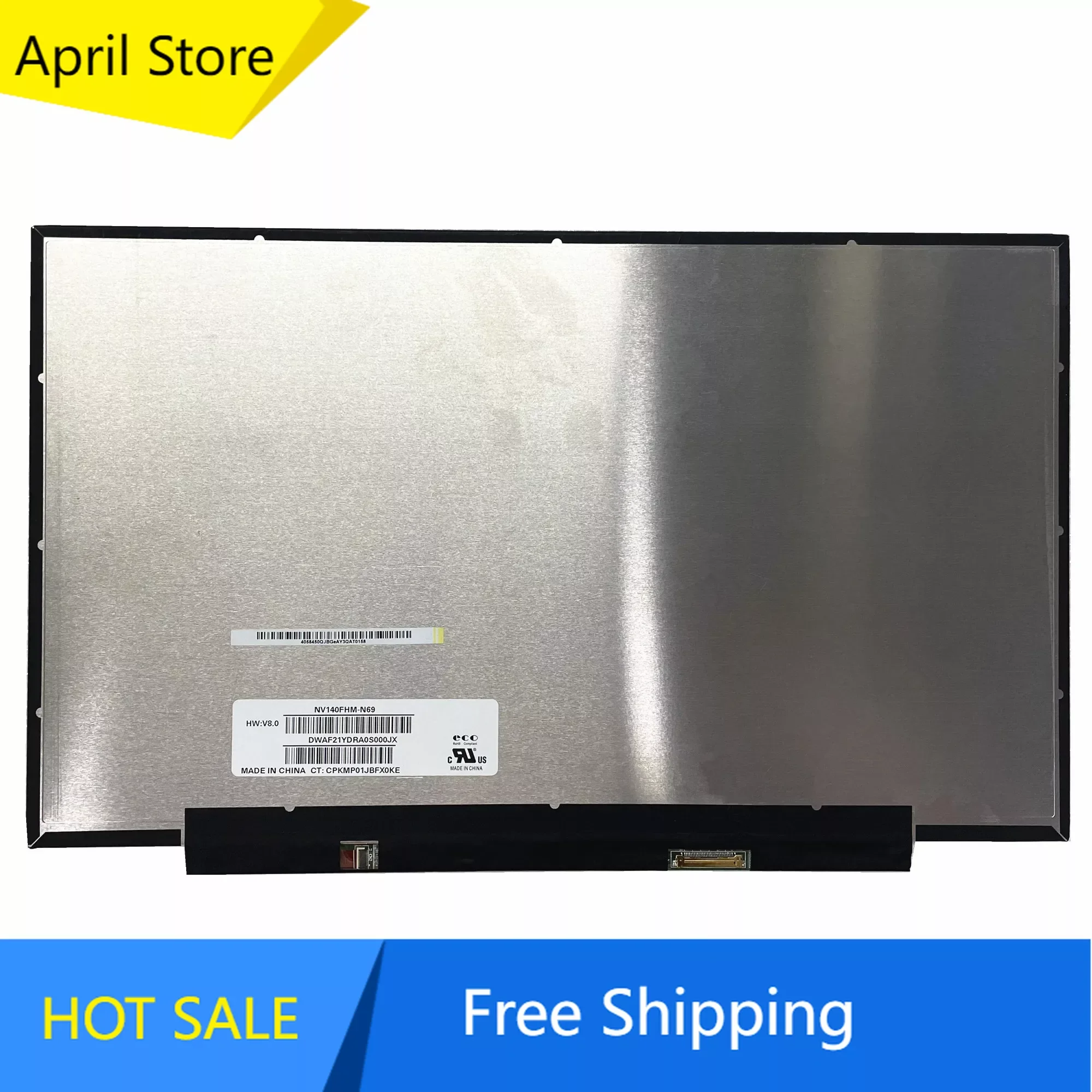 

NV140FHM-N69 NV140FHM N49 14.0'' Laptop LCD Screen Panel Matrix 1920×1080 EDP 30 Pins 100% sRGB