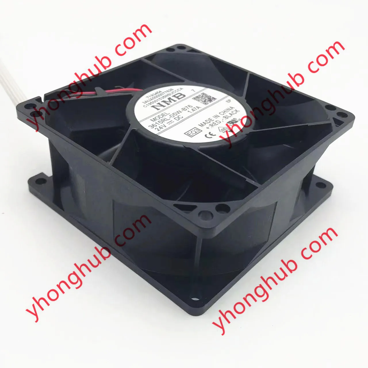 

NMB-MAT 3615RL-05W-B76 EQ1 EQ2 EQ3 DC 24V 1.47A 90x90x38mm 4-Wire Server Cooling Fan