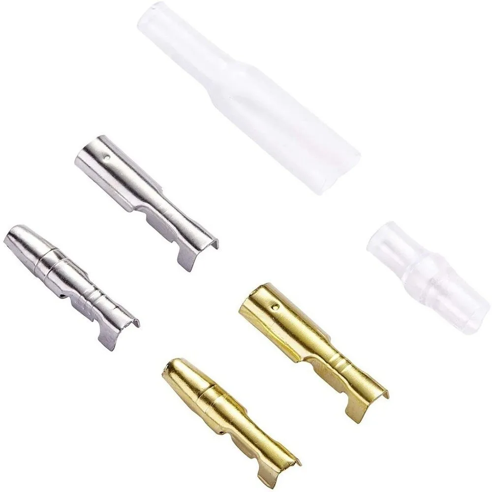 Tinplate Wire Terminal Copper Round Lug Cold Pressure Terminal Set Terminal Connector Bare Nose Lugs Circular Crimping Terminal