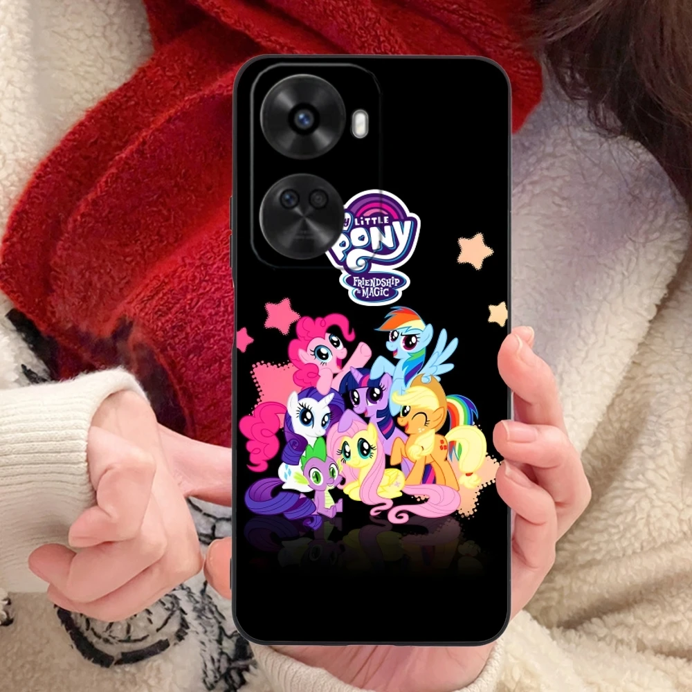 Cute Little Pony Mobile Cell Phone Case for Huawei Nova 12 11 10 9 8 7 Pro SE 5G Black Soft Phone Cover Shell