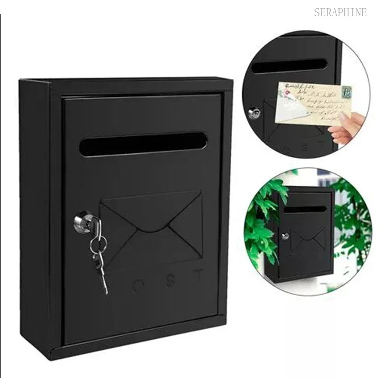 Box Apartment Post Building Complaint House Set Postbox Outdoor Metal Garden Mailbox Message Leaving Post Box Wall Mounted