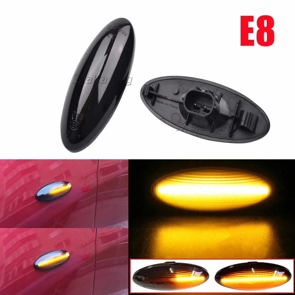 2X For Toyota Yaris Vitz XP90 RAV4 XA30 MK3 Auris E150 Corolla LED Turn Signal Light Dynamic Side Marker Fender Sequential Lamp