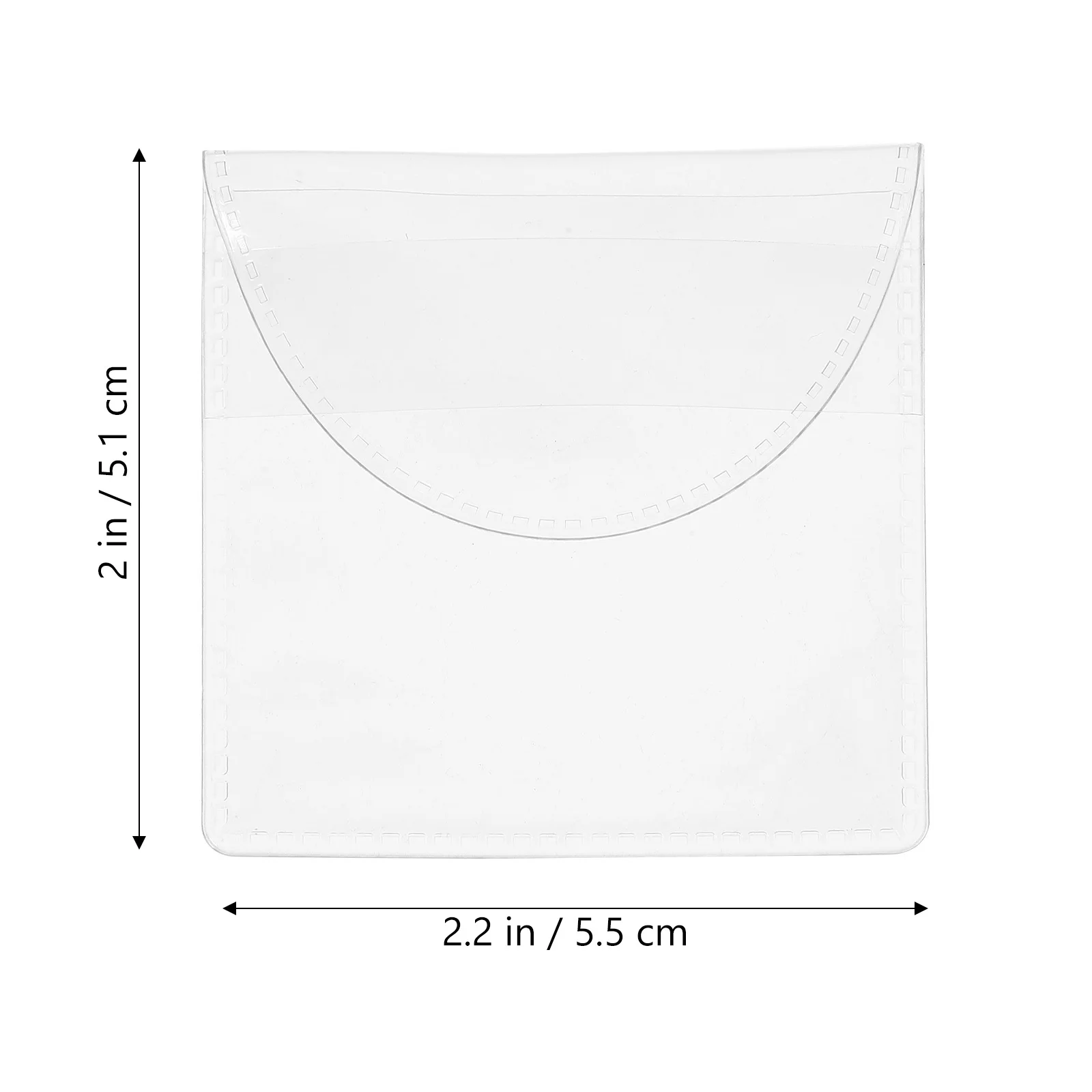 40Pcs Transparent Badge Bag Clear Coin Sleeve for Coin Collectors Storage Pouch Commemorative Money Protective Case