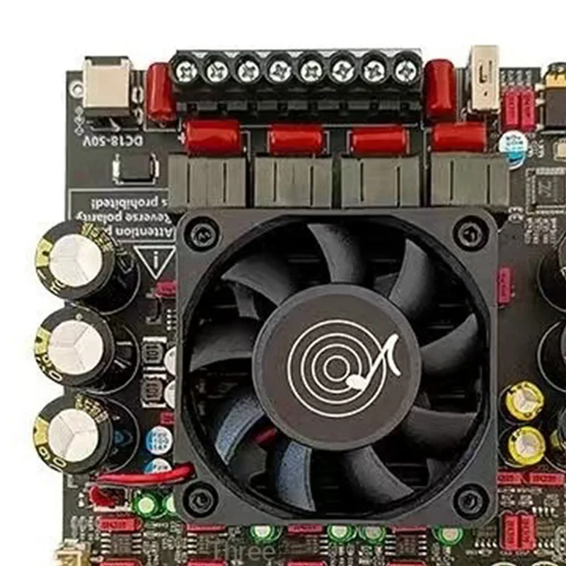 AS21P Bluetooth 5.1 Digital Power Amplifier Board 2.1 Channel TPA3255 DC 18-50V for Subwoofer Speaker, External