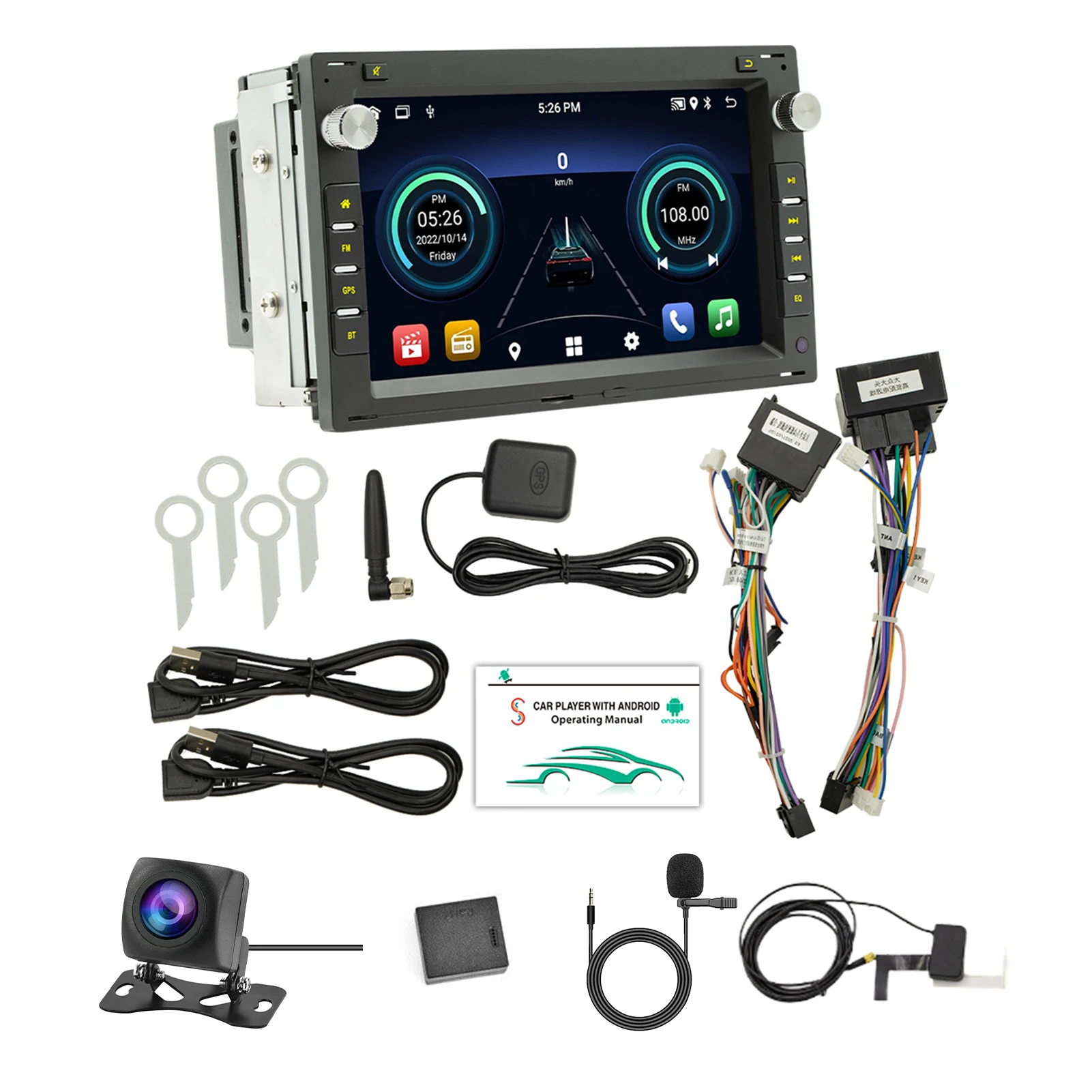 

Car Radio GPS Navigation And WiFi Connection Mirror Link Car Radio G-PS-Navigation WiFi Car Radio 2+64G