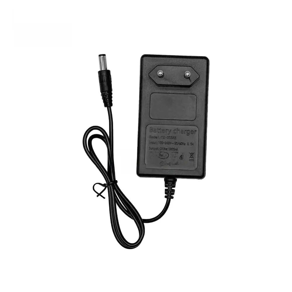 

EU Standard 21V Battery Charger Compatible with Lithium For Cordless Drill and Wrench 0.5A Current for Battery Safety
