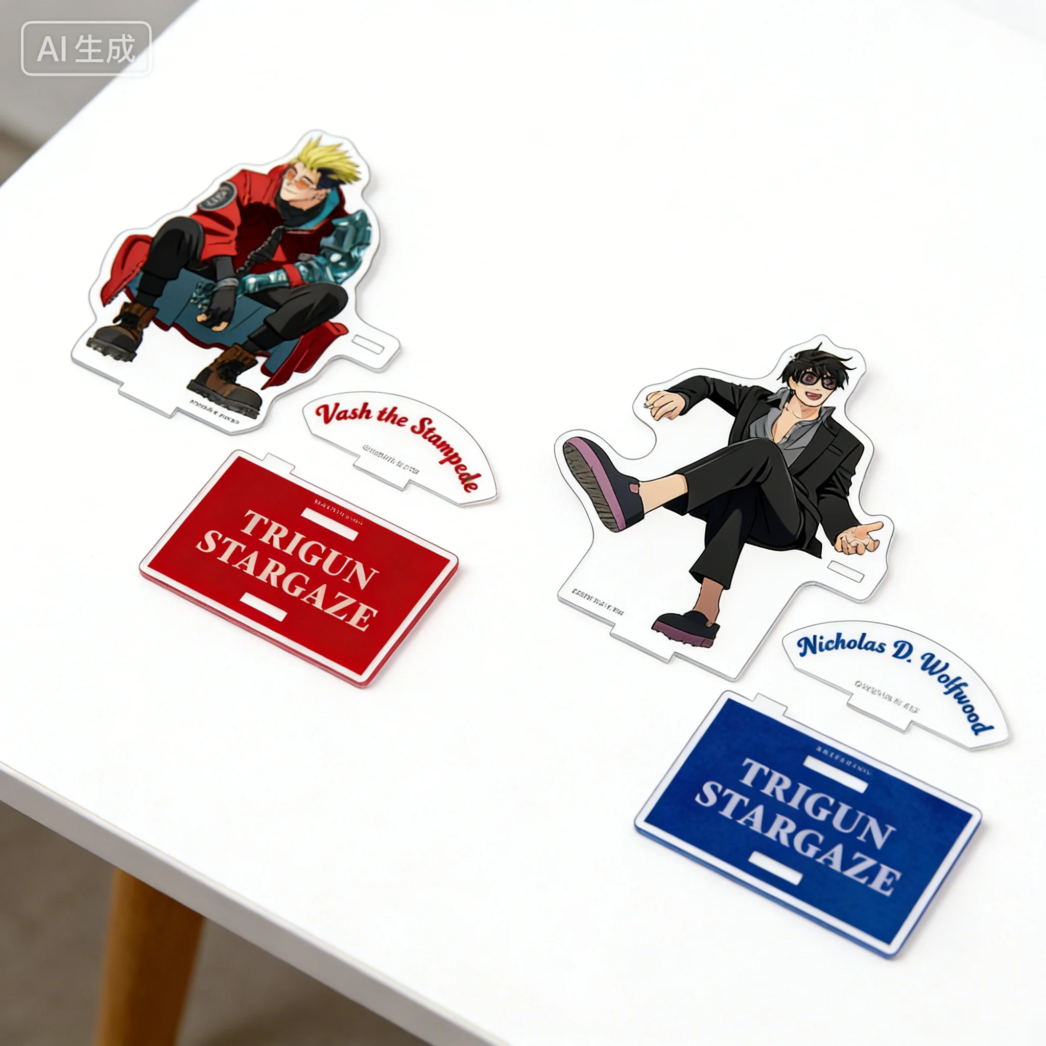 Акриловая подставка-брелок в форме человека по аниме «Trigun Stargaze», 15 см, настольное украшение, подарок для фанатов