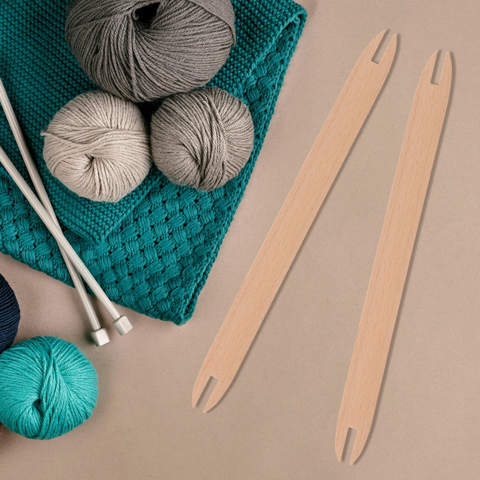 

2Pcs Wooden Weaving Shuttles Practical Knitting Tools for Handcrafts and Sewing Tablet Weaving Shuttle Tatting Shuttle