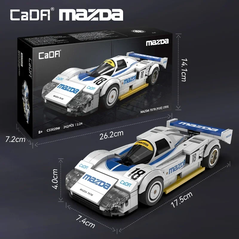 Cada 1:24 テクニカルドリフトレーシングカー C42 スポーツカーモデルビルディングブロックシティ耐久スポーツカーブリックおもちゃ子供用ギフト