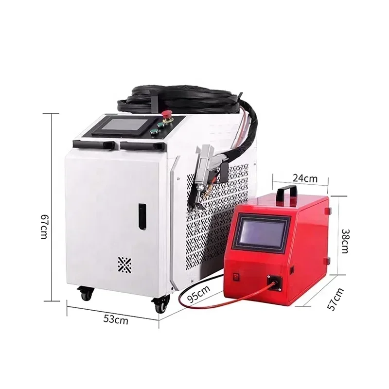 Mini 3 IN 1 1500w 2000w 3000w Multifunction Metal La ser Rust Remover Handheld Fiber La ser Cleaning Welding Cutting Machine