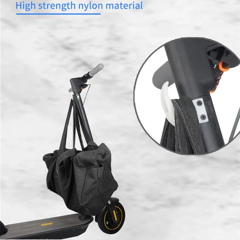 Gancho frontal para patinete eléctrico, bolsa colgante para monopatín, garra curvada, colgador de almacenamiento, accesorios para patinete, Segway