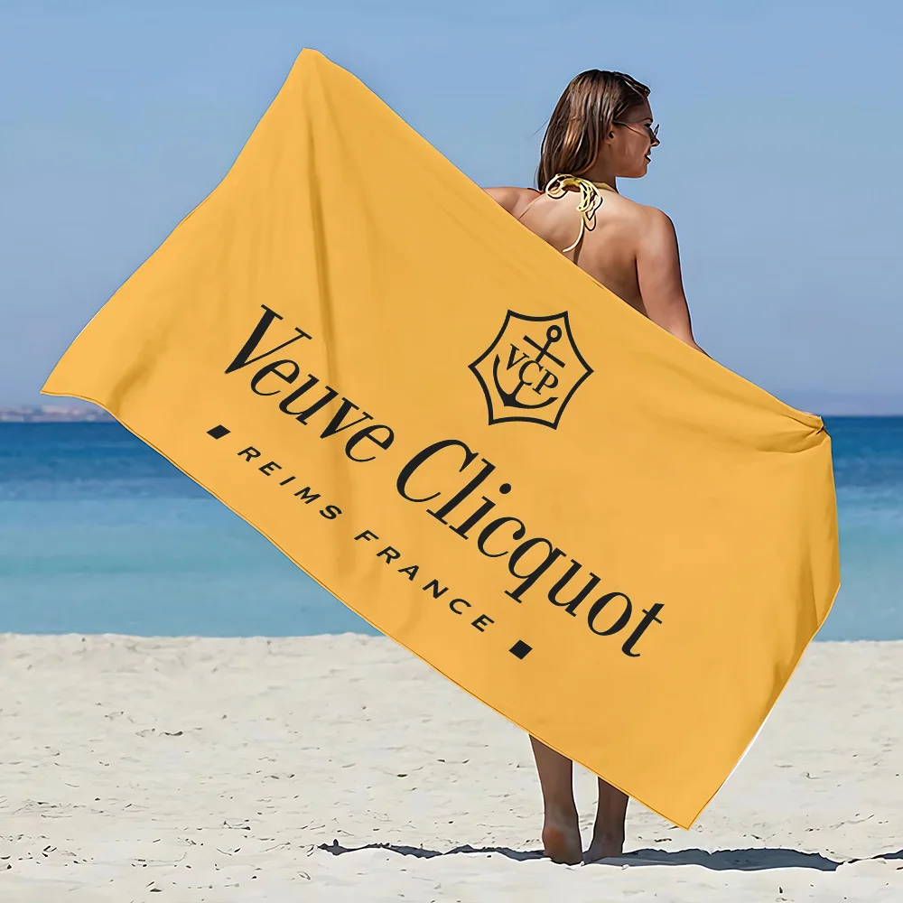 Beach Towel Microfiber Quick Soft Sandproof Pool Towel for V-venezuelaS V-veuve Clicquot Women Travel Shower Camping PonsardinS