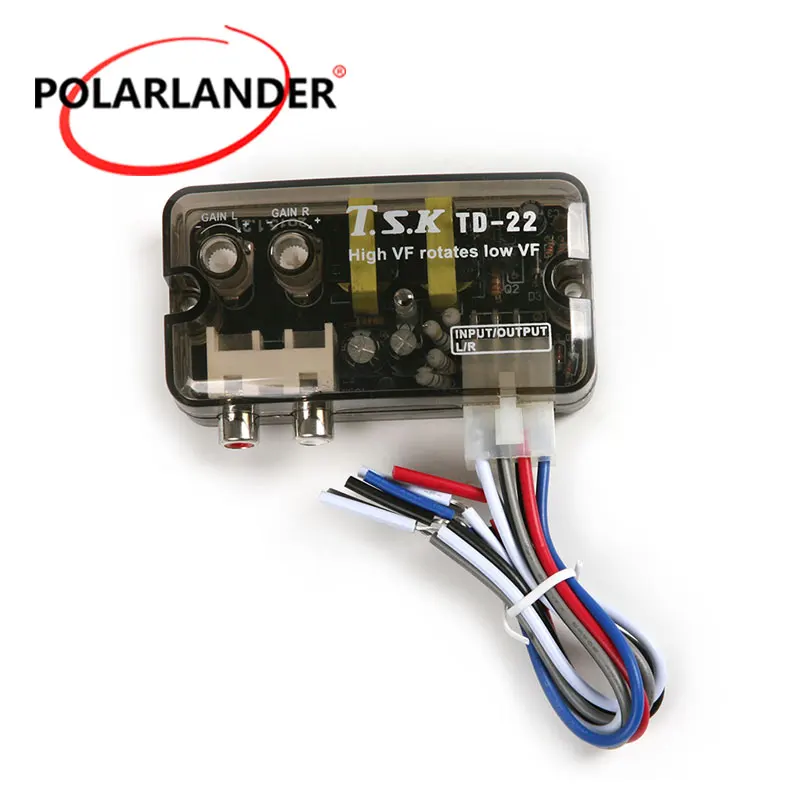 

Car Speaker to RCA Line Level Converter Adaptor High to Low Frequency for TSK TD-22