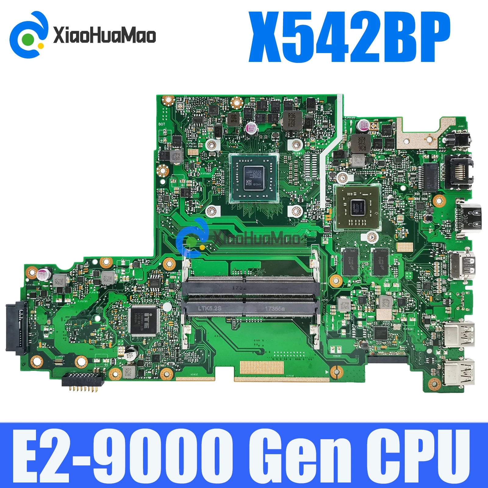 

X542BP с E2-9000 ЦП UMA/DIS Ноутбук Материнская плата ASUS X542B X542BP A580B K580B X542BA Материнская плата ноутбука протестирована ОК