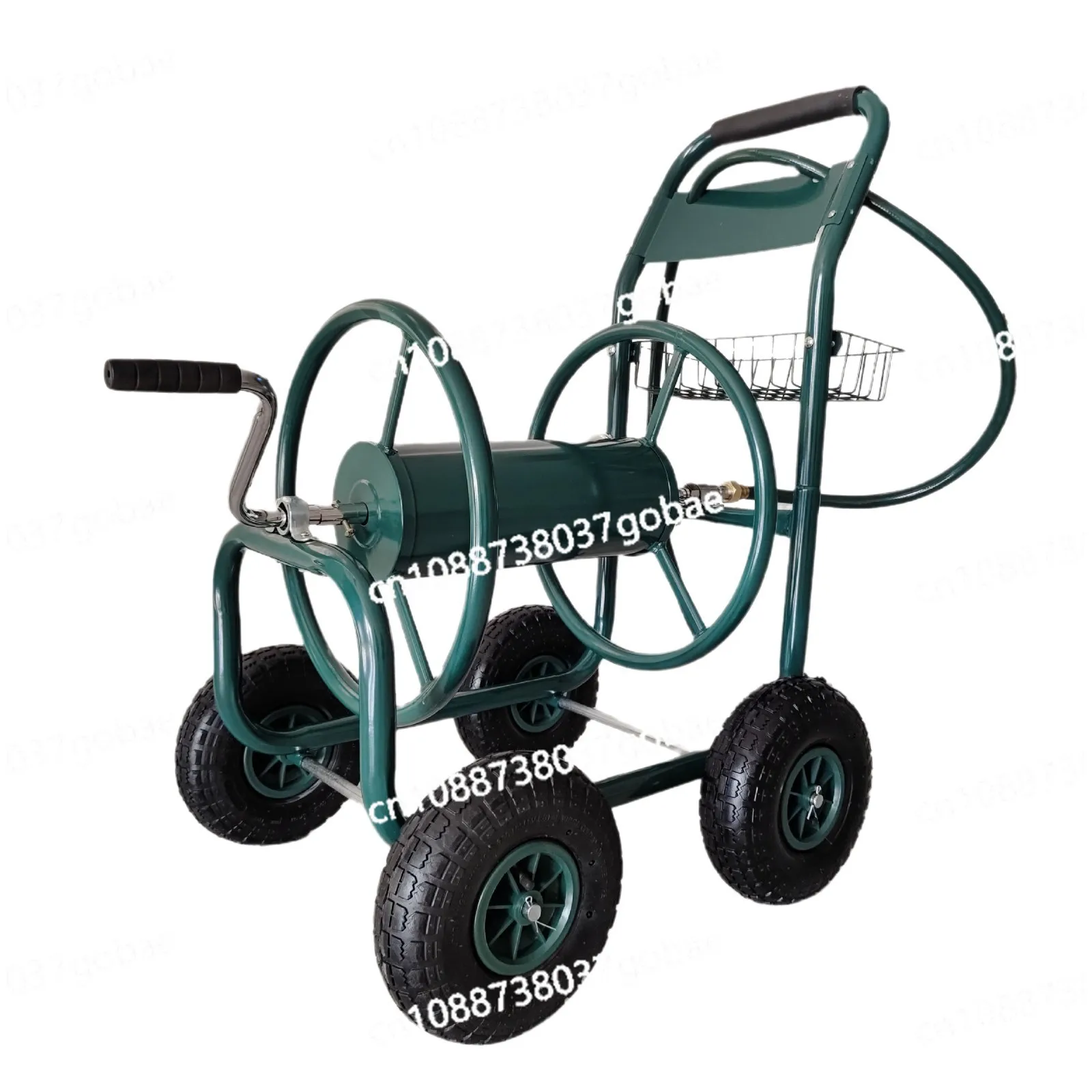 

Garden water pipe cart Garden push water pipe storage cart Garden tool cart