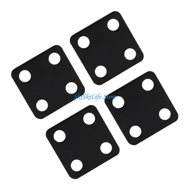 E65E Case Modification Fan Mount Set, Metal Cooling Bracket for 80Mm 90Mm 120Mm 140Mm Fan, 4 Piece Hardware