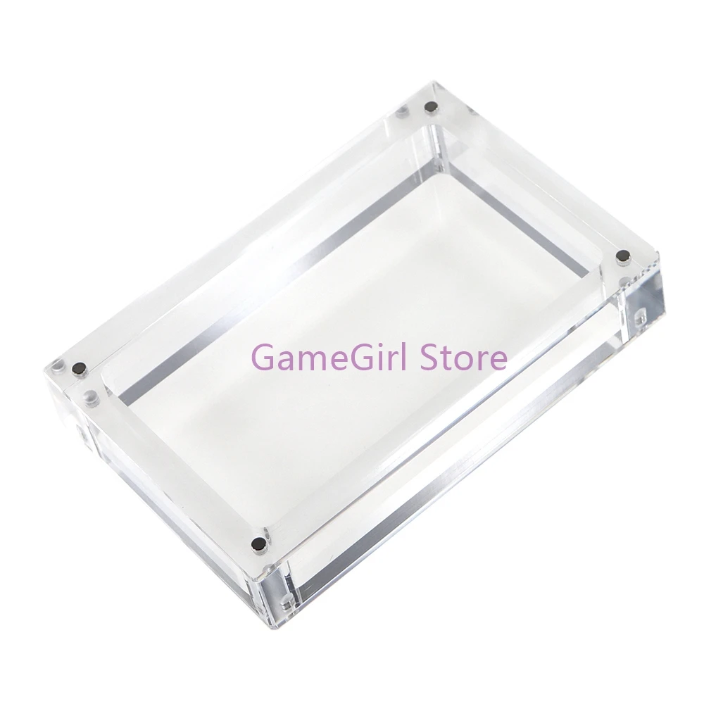 1pc Transparent Acrylic Case Magnetic Lid Display Case For Analogue Pocket AP Game Console Storage Box