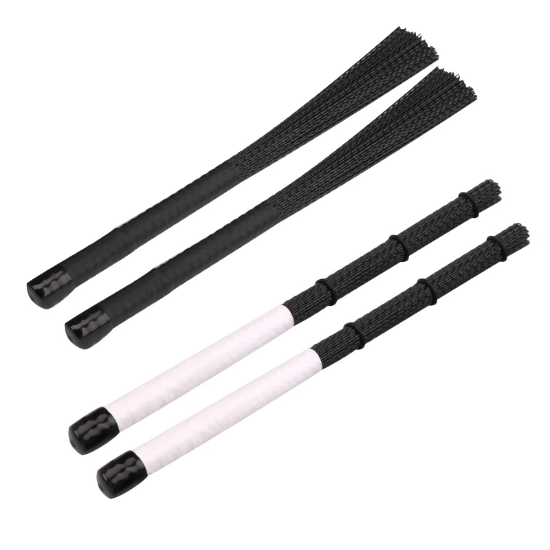 Drum Brushes Percussion Drumsticks With Rubber Handles Musical Accessories TOP quality