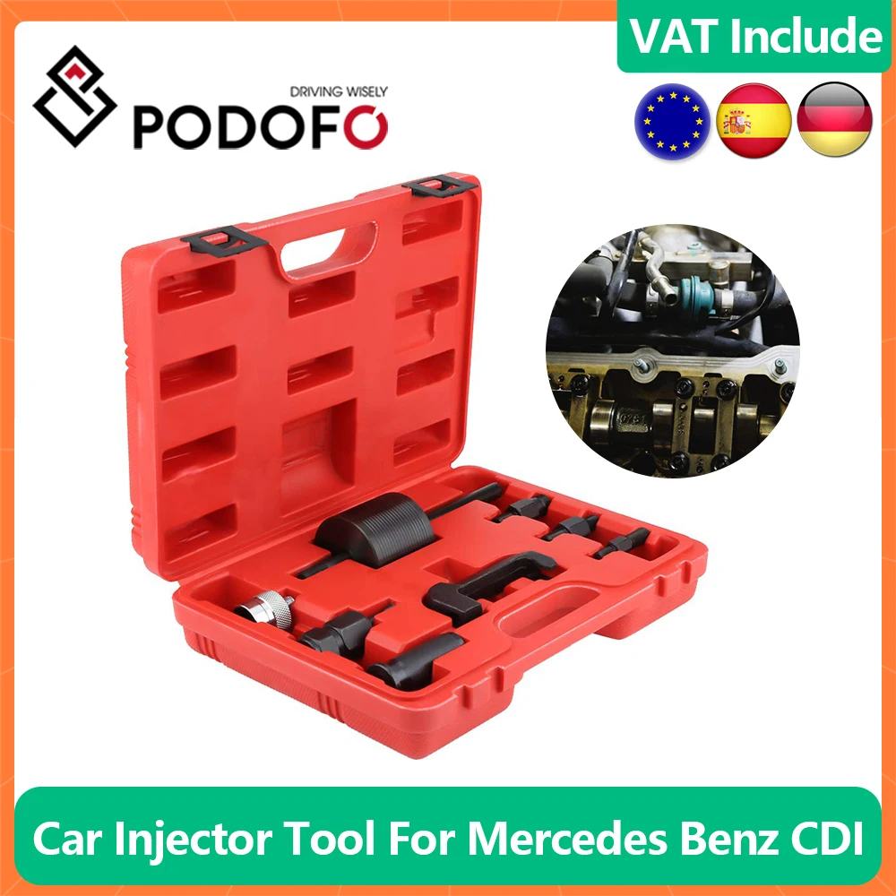 Podofo Diesel Common Rail injector Remover Puller Slide Hammer For Mercedes Benz CDI 611 612 612 646 647 648 Engines