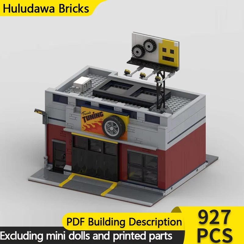 Popular Anime Model MOC Building Bricks Springfield Auto Repair Shop Modular Technology Gift Holiday Assemble Children Toys Suit