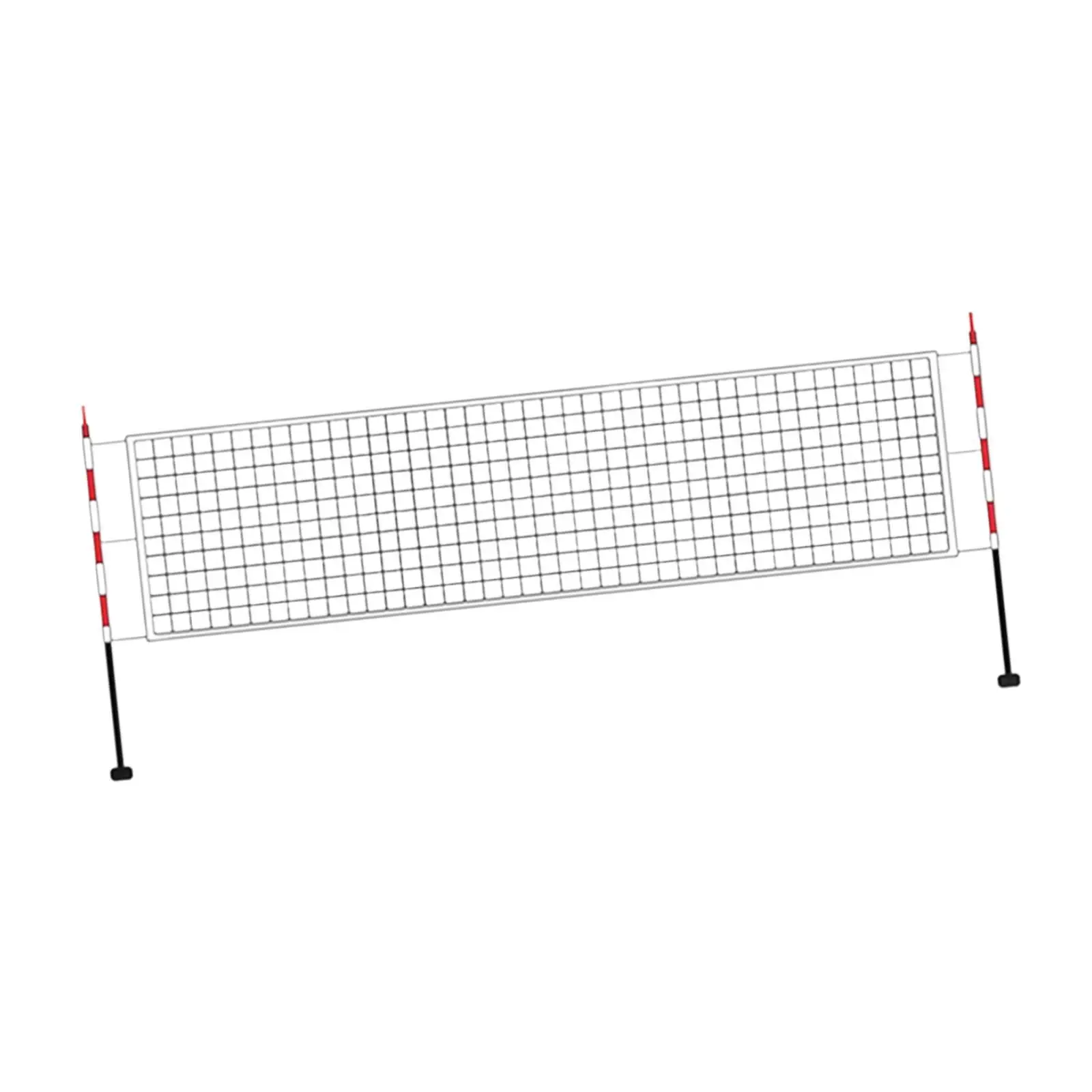Outdoor Volleyball Net Portable Nylon Mesh Universal Sports Accessory for Beach Pool Lawn Park Backyard Volleyball Play