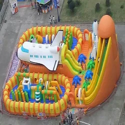 Popular big indoor playgrounds inflatable bounce house and slide Inflatable Obstacle Trampoline Exercise Tool Hot Sale